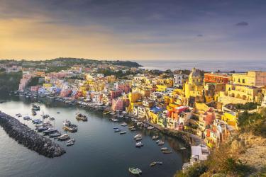 Napoli - Naples - procida-island-and-village-with-colorful-houses